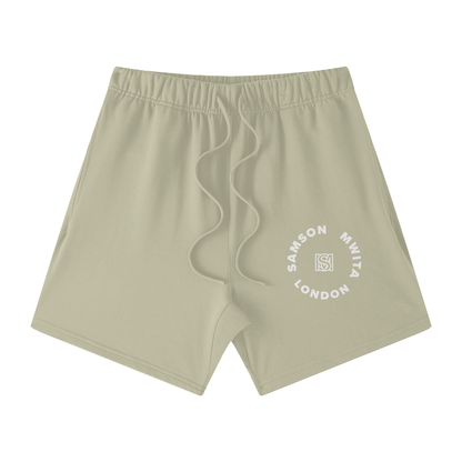 SM London Shorts grey apricot front