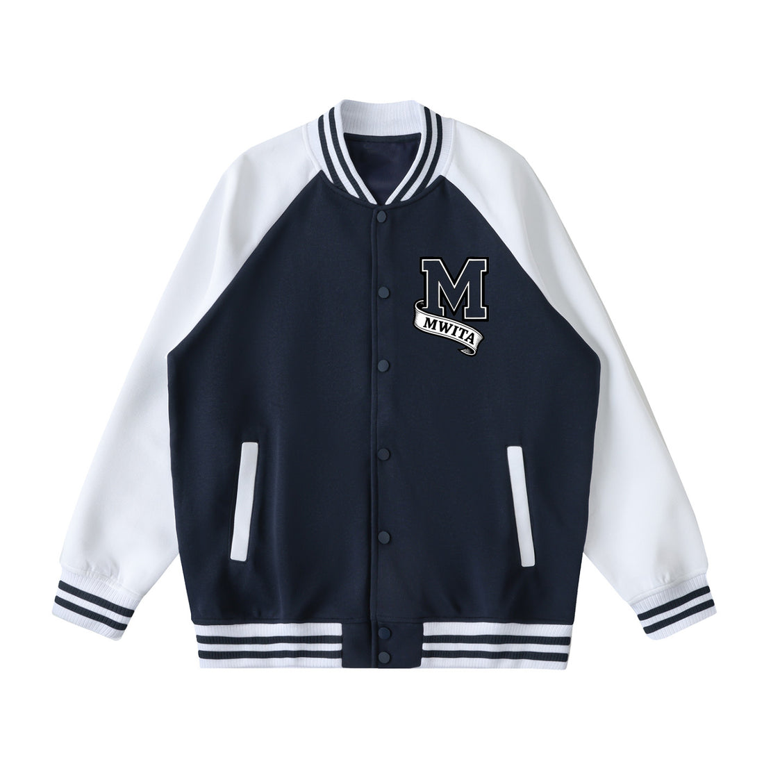 SM Varsity Jacket navy front