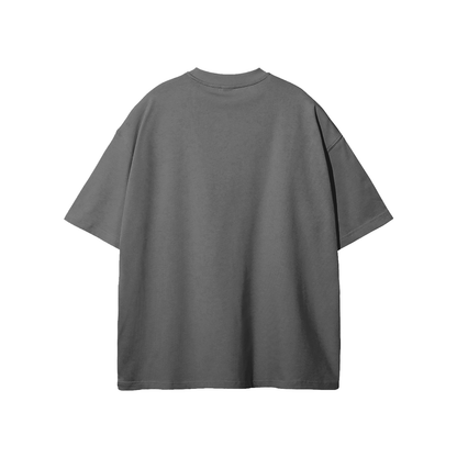 SM Blueprint T-shirt charcoal back