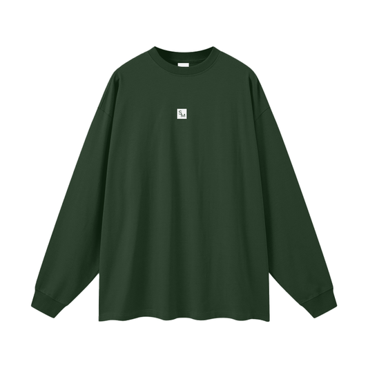 SM Sig. Long Sleeve T-shirt dark green front