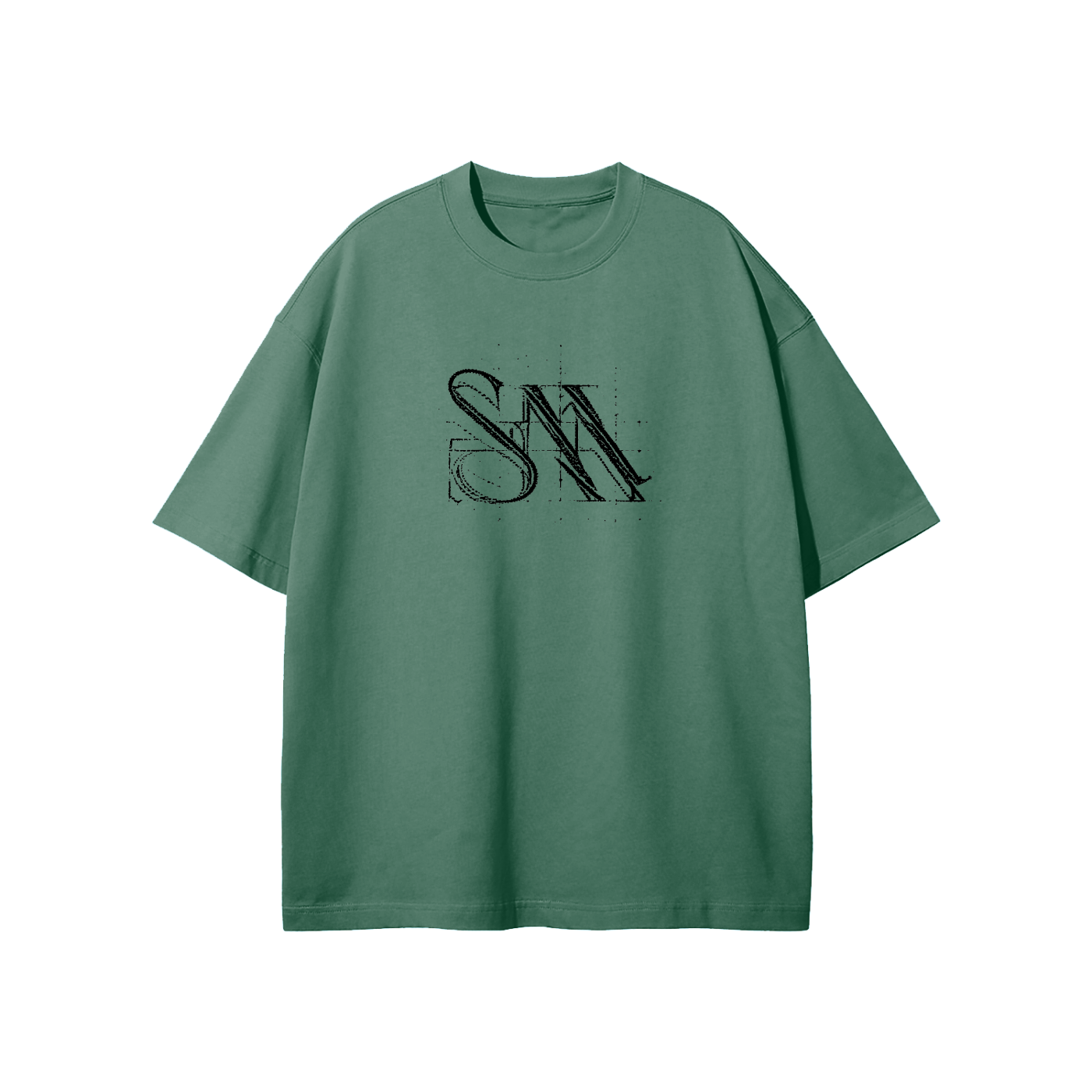 SM Blueprint T-shirt green front