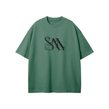 SM Blueprint T-shirt green front