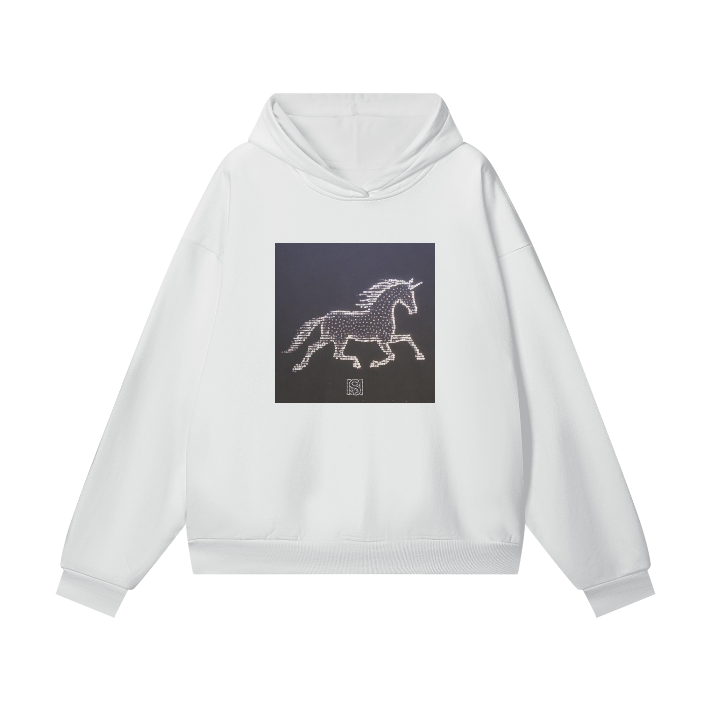 SM Celestial Charge Hoodie white front