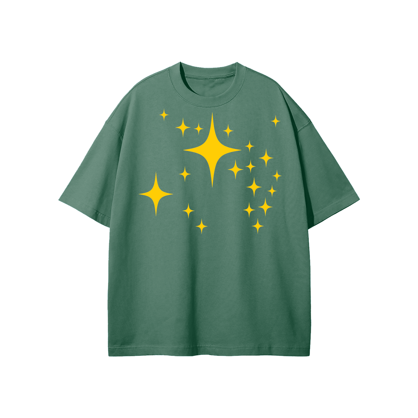 SM Star T-shirt green front