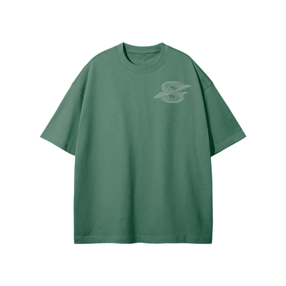 SM Carved Flight T-shirt green front