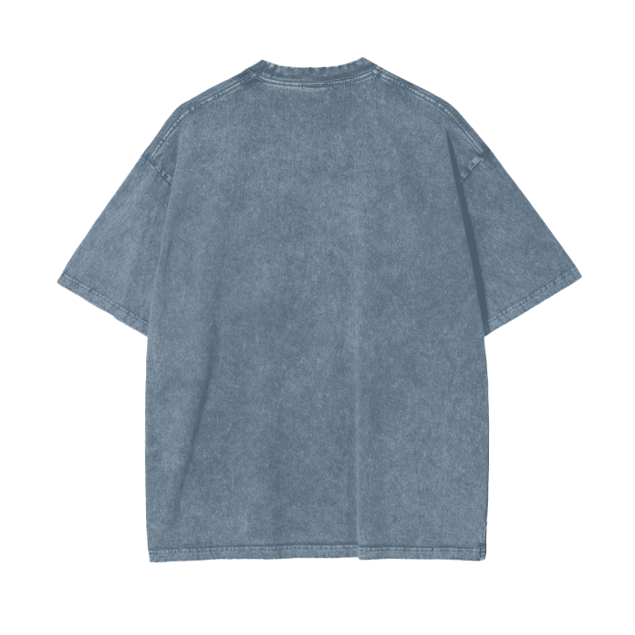 SM Acid Wash T-Shirt Blue Jean Back