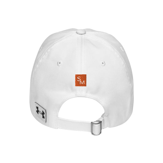 SM Script Cap back white