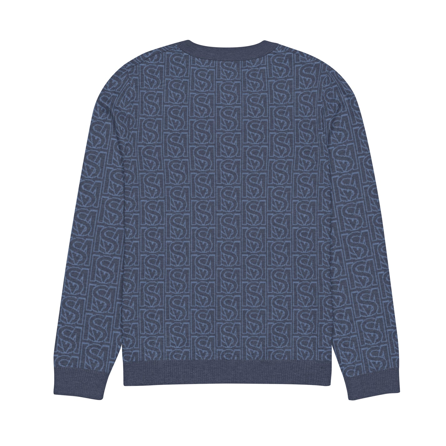 SM Jacquard Knitted Sweatshirt back