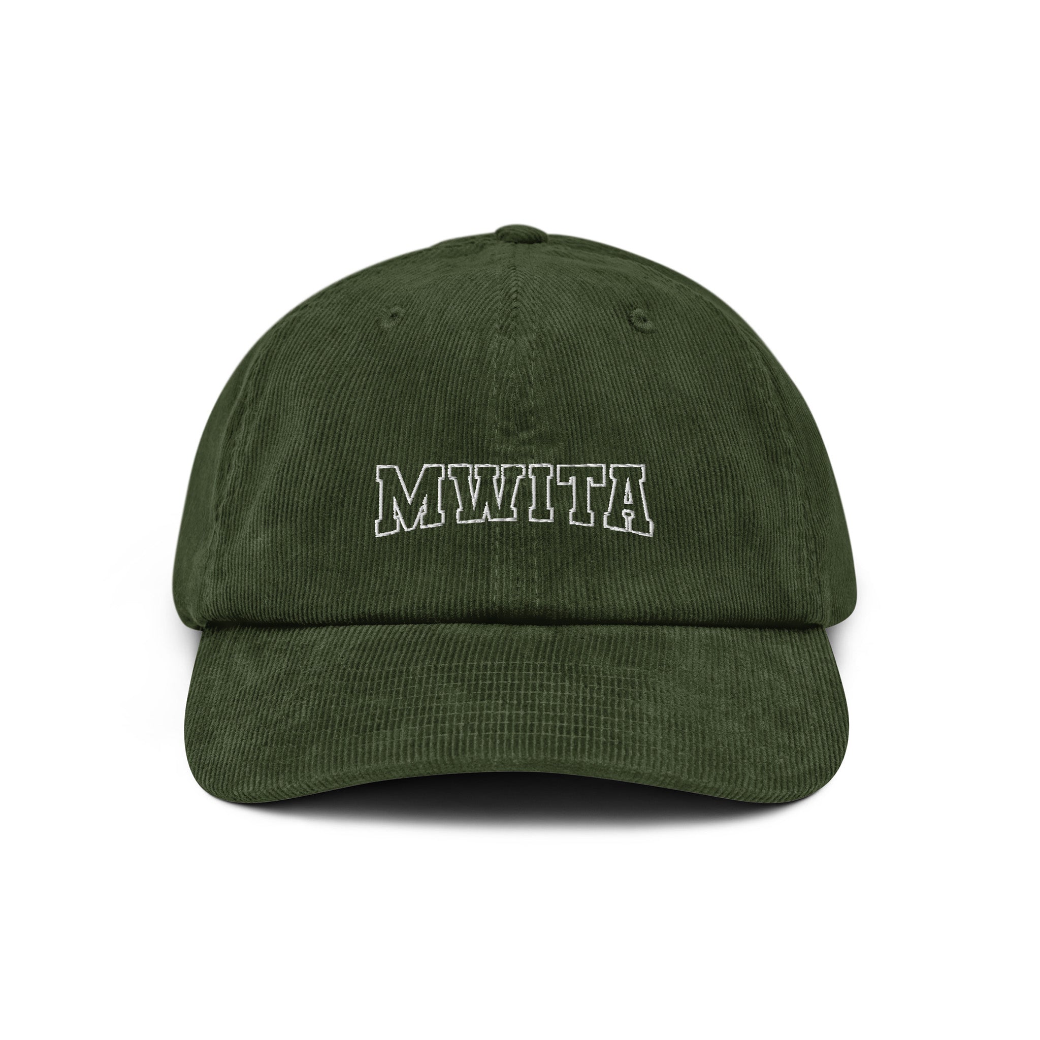 SM Corduroy Cap dark olive front