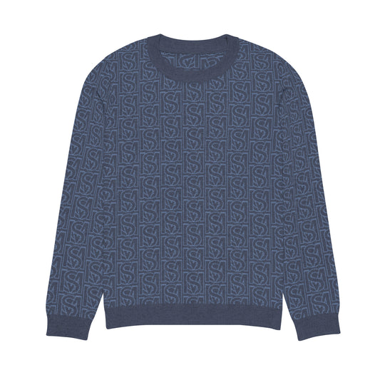 SM Jacquard Knitted Sweatshirt front