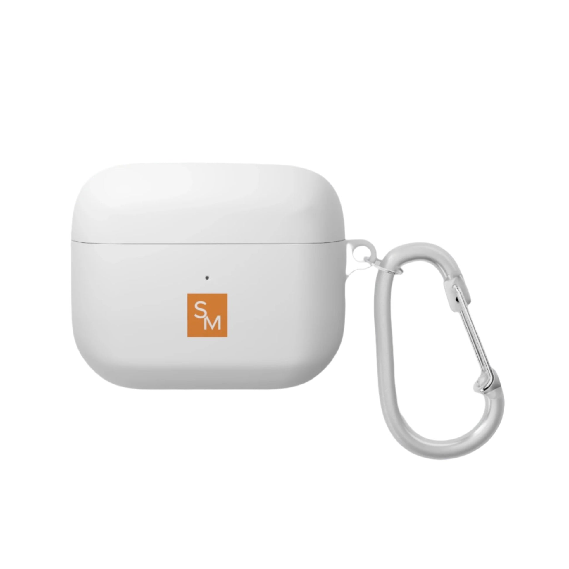 White SM AirPod Pro Case Front