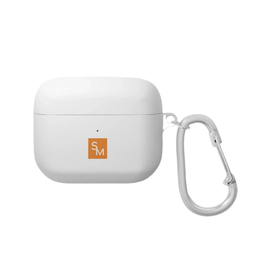 White SM AirPod Pro Case Front