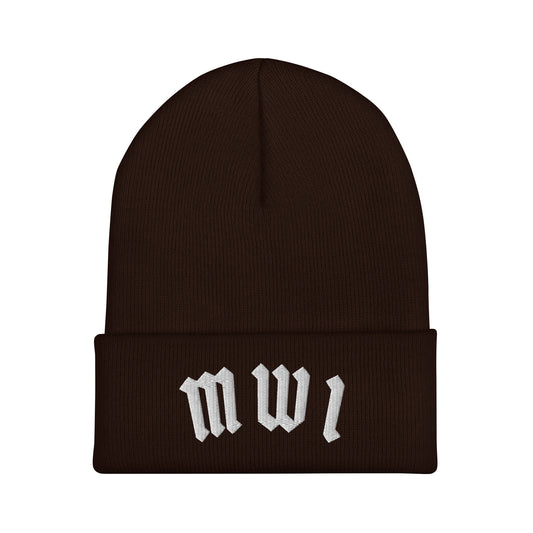 SM Script Beanie brown