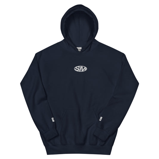 SM Emblem Hoodie navy front