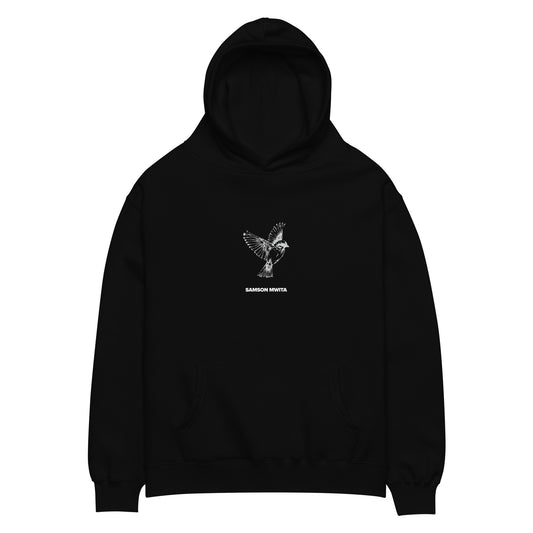 SM Bird Hoodie silver front