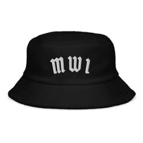 SM Script Bucket Hat black front